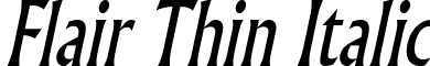 Flair Thin Italic font - Flair Thin Italic.ttf