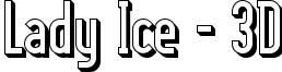 Lady Ice - 3D font - LADYI3D_.ttf