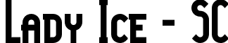 Lady Ice - SC font - LADYISCB.ttf