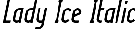 Lady Ice Italic font - LADYICI_.ttf
