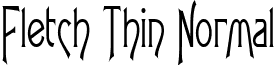 Fletch Thin Normal font - Fletch Thin Normal.ttf