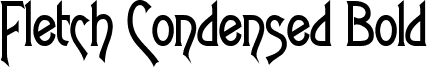 Fletch Condensed Bold font - Fletch Condensed Bold.ttf