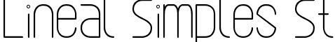 Lineal Simples St font - Lineal Simples St.ttf