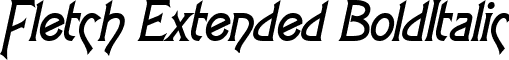 Fletch Extended BoldItalic font - Fletch Extended BoldItalic.ttf