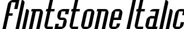 Flintstone Italic font - Flintstone Italic.ttf