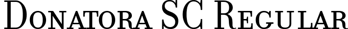 Donatora SC Regular font - Donatora SC.ttf