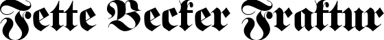 Fette Becker Fraktur font - Fette_Becker_Fraktur.ttf