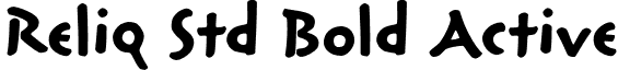 Reliq Std Bold Active font - ReliqStd-BoldActive.otf