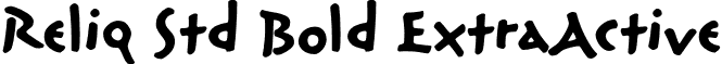 Reliq Std Bold ExtraActive font - ReliqStd-BoldExtraActive.otf