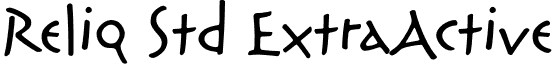 Reliq Std ExtraActive font - ReliqStd-ExtraActive.otf