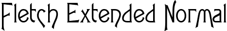 Fletch Extended Normal font - Fletch Extended Normal.ttf