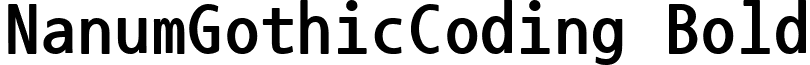 NanumGothicCoding Bold font - NanumGothicCoding-Bold.ttf