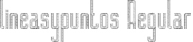 lineasypuntos Regular font - lineasypuntos.ttf