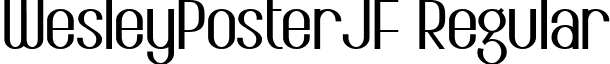 WesleyPosterJF Regular font - WesleyPosterJF.ttf