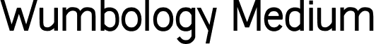 Wumbology Medium font - Wumbology.ttf