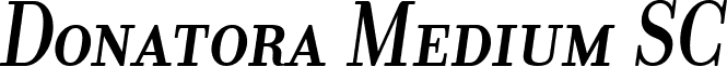 Donatora Medium SC font - Donatora Medium SC Italic.ttf