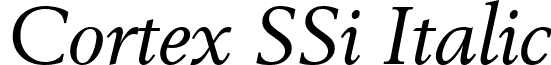Cortex SSi Italic font - Cortex SSi Italic.ttf