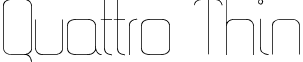 Quattro Thin font - Quattro Thin.ttf