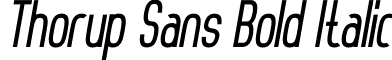 Thorup Sans Bold Italic font - Thorup Sans Bold Italic.ttf