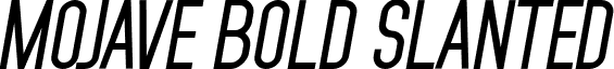 Mojave Bold Slanted font - Mojave-BoldSlanted.ttf