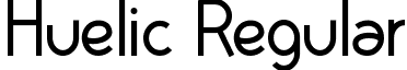 Huelic Regular font - HUELIC_R.ttf