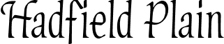 Hadfield Plain font - HadfieldPlain.otf