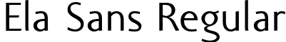 Ela Sans Regular font - Ela Sans Regular PDF.ttf