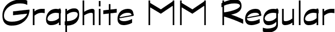 Graphite MM Regular font - Graphite MM.ttf
