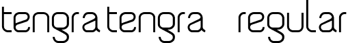 Tengra Tengra - Regular font - Tengra-Regular.ttf