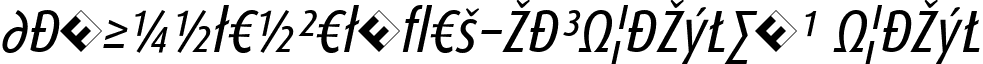 DaxCondensed-RegularItalicExp Italic font - DaxCondensed-RegularItalicExp.ttf