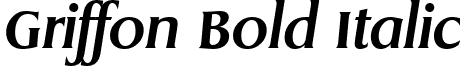 Griffon Bold Italic font - Griffon Bold Italic.ttf