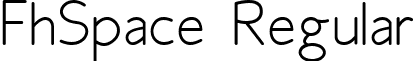 FhSpace Regular font - Fh_Space.ttf