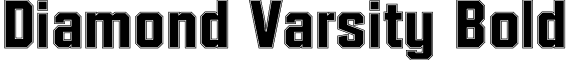 Diamond Varsity Bold font - Diamond Varsity.ttf