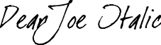 DearJoe Italic font - dearjoe.ttf