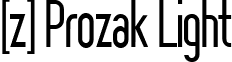 [z] Prozak Light font - Prozak Light.ttf
