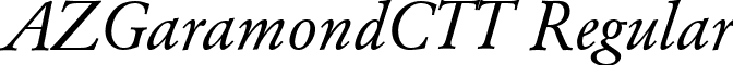 AZGaramondCTT Regular font - AZGR46_C.TTF