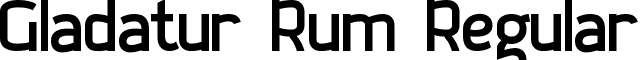 Gladatur Rum Regular font - gladaturrum.ttf