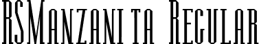 RSManzanita Regular font - rsmanzan.ttf