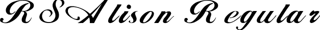 RSAlison Regular font - rsalison.ttf