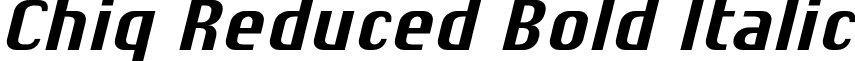 Chiq Reduced Bold Italic font - Chiq_Reduced_BoldItalic.otf