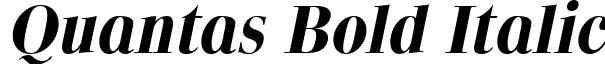 Quantas Bold Italic font - quantbi.ttf