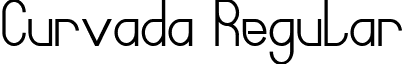 Curvada Regular font - Curvada_1.ttf