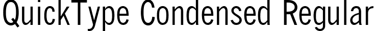 QuickType Condensed Regular font - wqtcp_tt.ttf