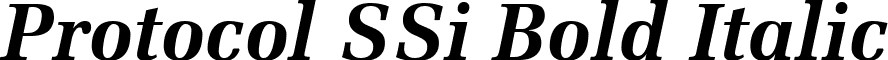 Protocol SSi Bold Italic font - protocol ssi bold italic.ttf