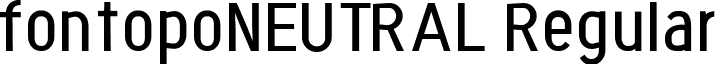 fontopoNEUTRAL Regular font - fontopoNEUTRAL-Regular.ttf