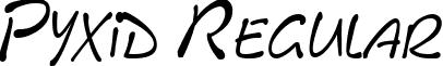 Pyxid Regular font - pyxidqc.ttf