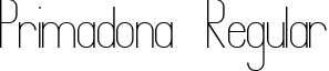 Primadona Regular font - Primadona.ttf