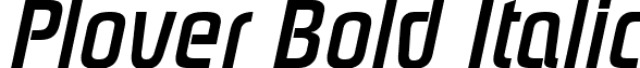 Plover Bold Italic font - plovrbi.ttf