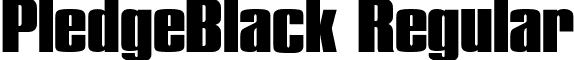 PledgeBlack Regular font - pledg_k.ttf