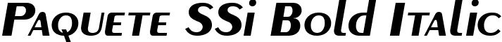 Paquete SSi Bold Italic font - paquete ssi bold italic.ttf